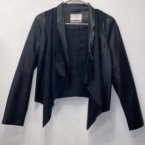 🟣 Bershka Leather and Suede Jacket